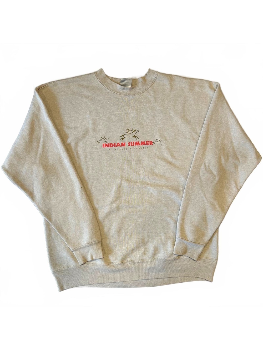 Vintage 90s Oneita Indian Summer Milwaukee Wisconsin Crewneck Sweatshirt XL